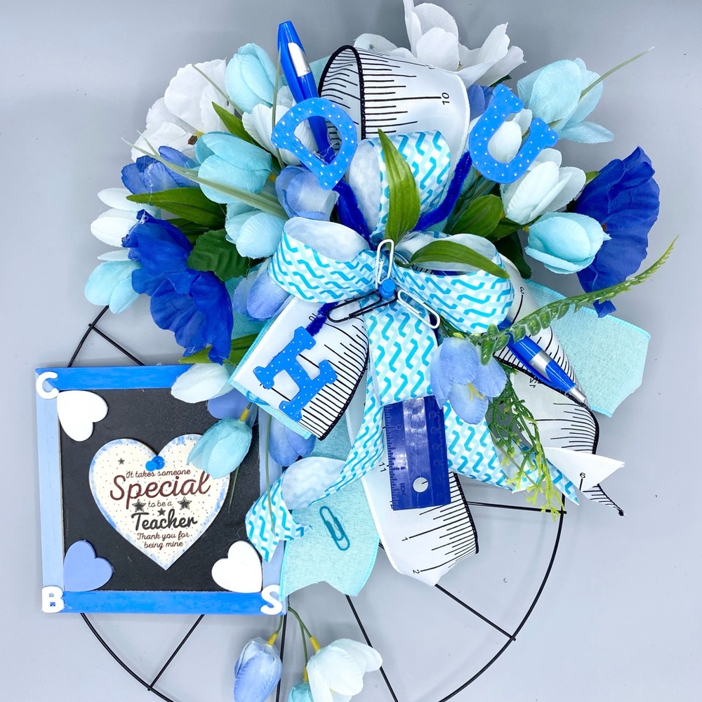Teacher wreath